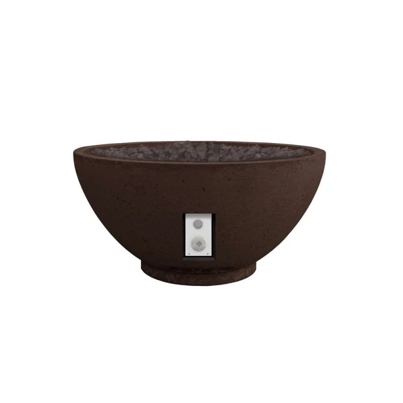 Firegear Sanctuary 2 Fire Bowl, All Weather Electronic Ignition, Natural Gas, Chocolate | SAN2-34DBSAWS-N-CH