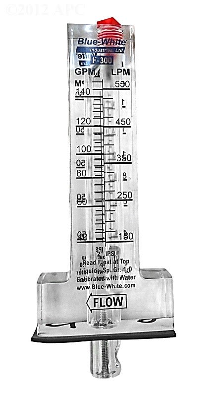 Blue-White Industries 2" Flowmeter, Standard Flow