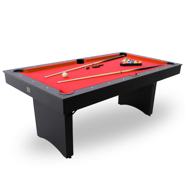 Ashford 6' Portable Folding Pool Table - Plays Like a Full-Sized Billiard Table for Home Fun