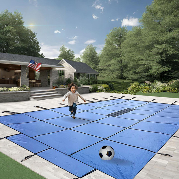 Gorilla Solid Safety Cover for Inground Pools - Durable, Lightweight, and UV-Protected with 16-Year Warranty