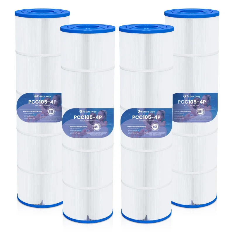 Future Way CCP420 Pool Filter Cartridges Replacement for Pentair Clean & Clear Plus 420, Replace Pentair R173576, Pleatco PCC105-PAK4, 420 sq.ft, 4-Pack