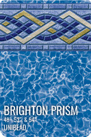 GLI Brighton Prism Above Ground Unibead Liner 15' X 30' Oval 54" Wall, 05-1530OV-BPM-UB-54