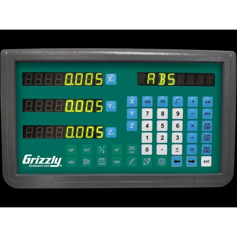 Grizzly T33007 Digital Read-Out 7-7/8" x 23-5/8" 2-Axis Mill DRO New