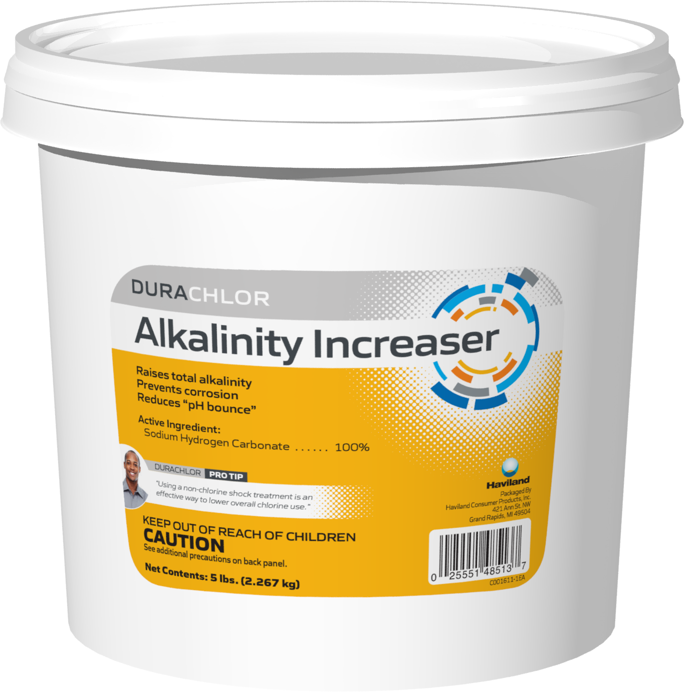 Haviland DuraChlor Alkalinity Increaser 5 lb Pail (C002669-CS50B2)