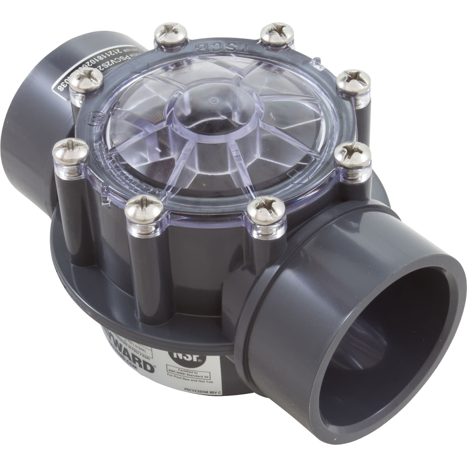 Hayward 2"x 2.5" Straight PVC PSV Check Valve