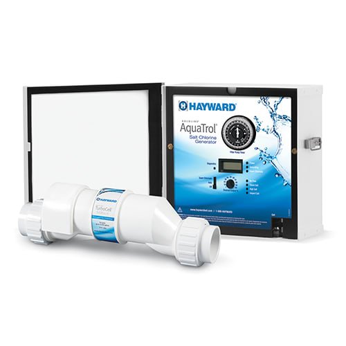 Hayward AquaTrol Salt Chlorination System w/ GLX-CELL-5 Salt Cell, Jet Fittings, TL | W3AQ-TROL-RJ-TL