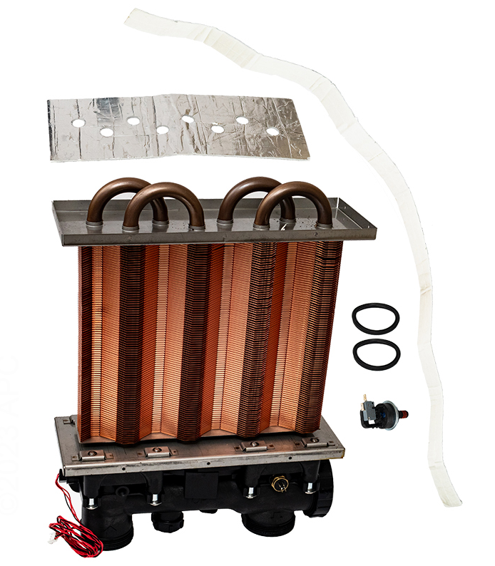 Hayward H150FD Heat Exchanger Assembly, H135K BTU - FDXLHXA1150