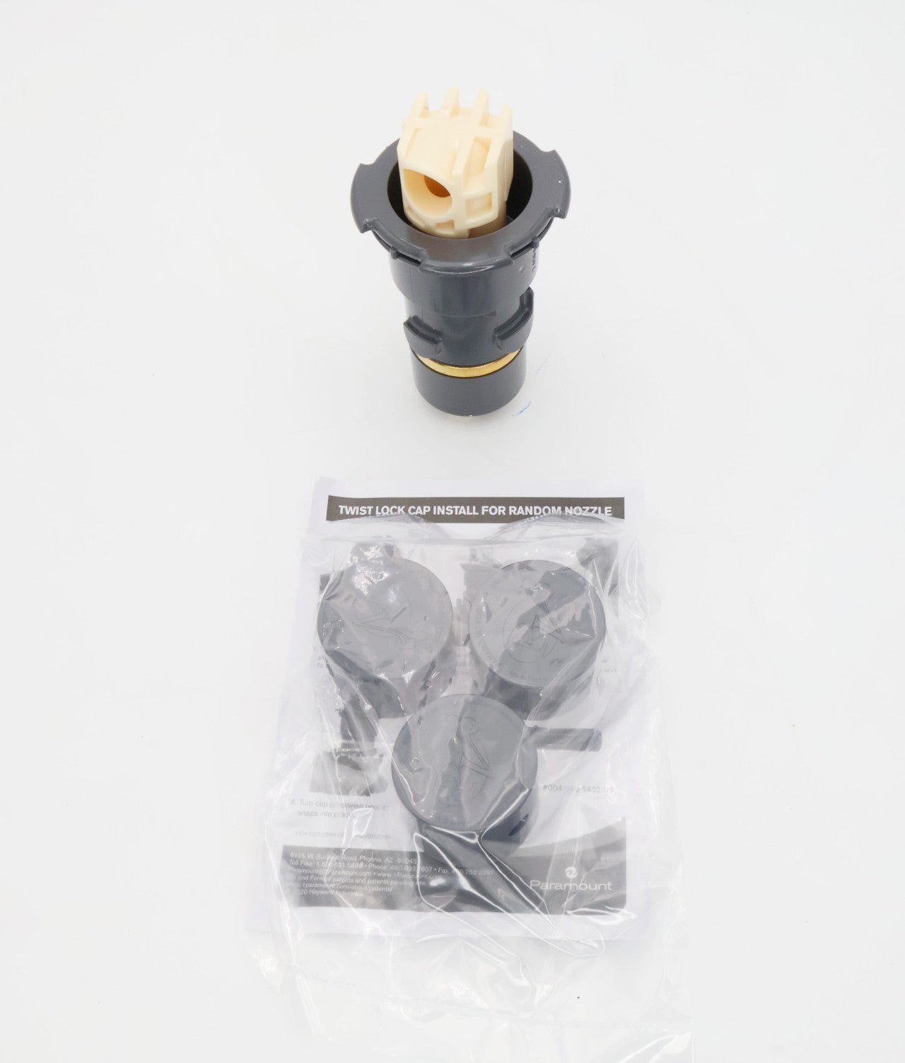 Paramount PV3 Nozzle with Twist Lock Cap Grey 004-627-5060-02