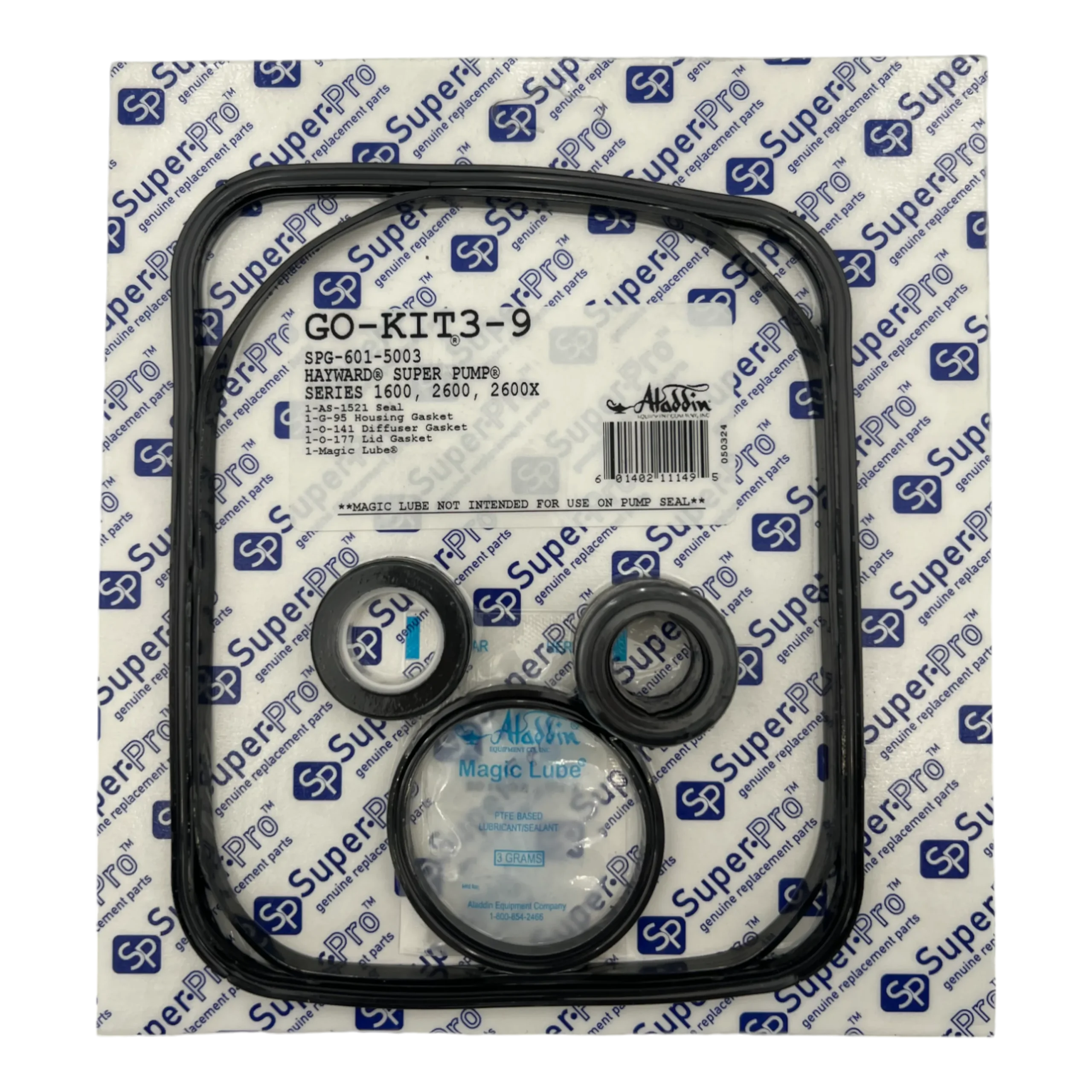 Hayward Super Pump Seal Kit GO-KIT3-9