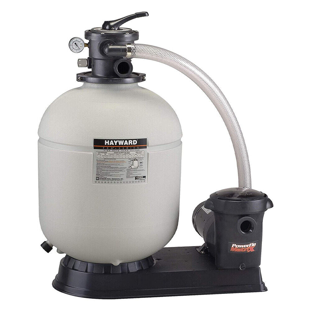 Hayward W3S210T93S Pro Series 21" Pool Sand Filter with 1.5HP PowerFlo Matrix Pump | W3S210T93S