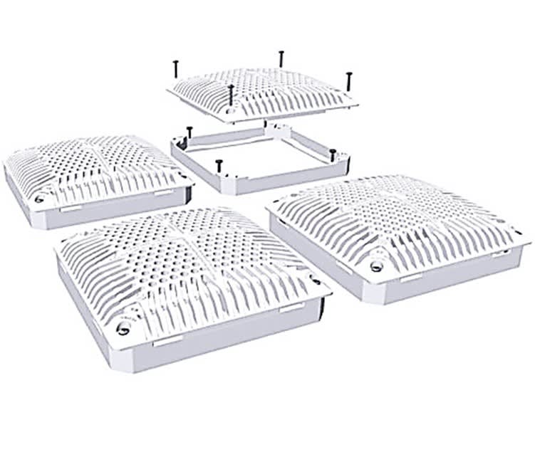 Hayward 18”x 18” High Flow Drain Cover with Inner Frame