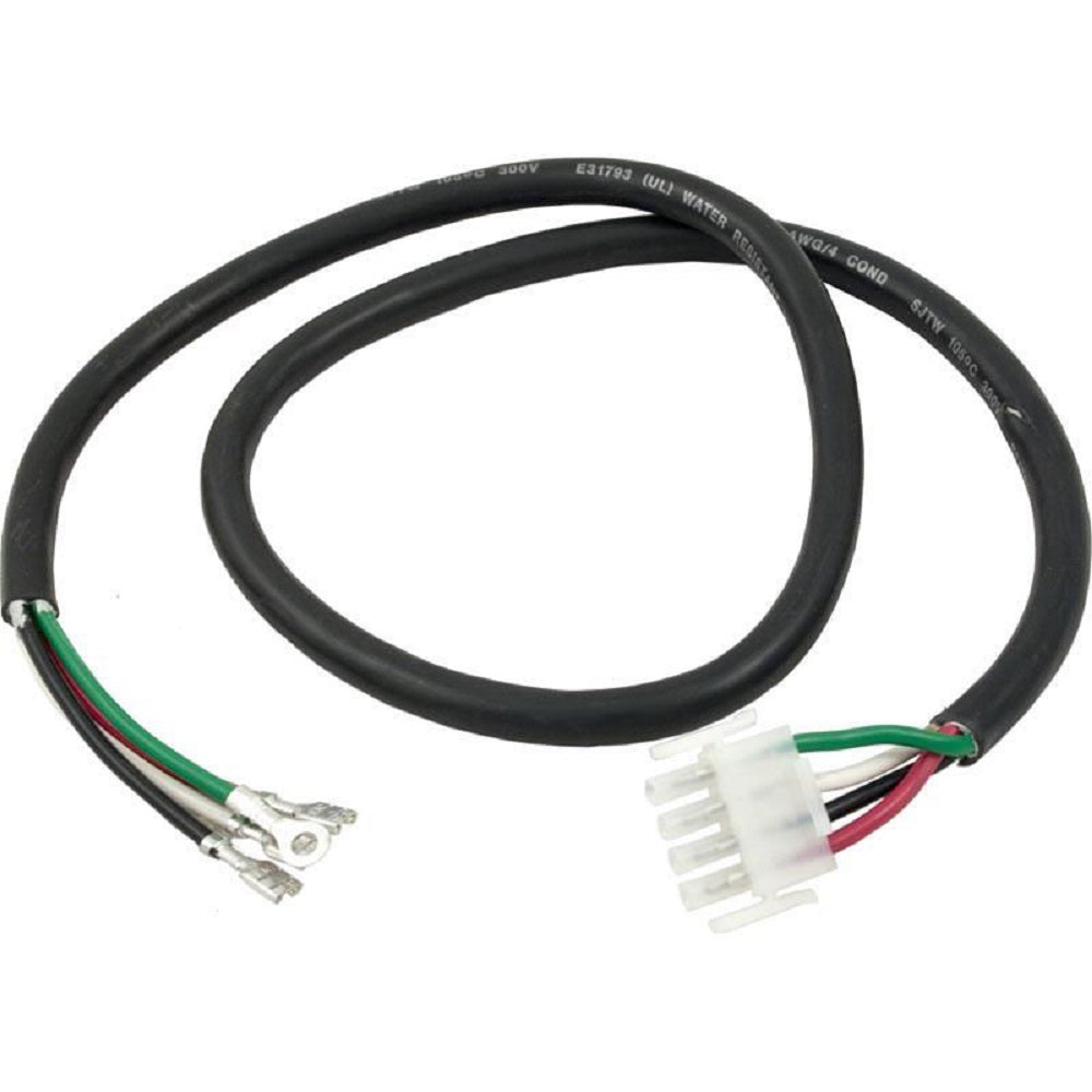 Hydro-Quip 30-1001C 14/4" x 31" AMP-4 Male R/B/W/G Pump Cord