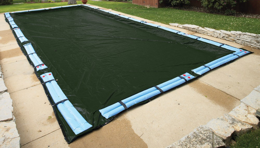 17' x 29' Winter Cover for 12' x 24' Rectangle Pool 12 Yr. Green