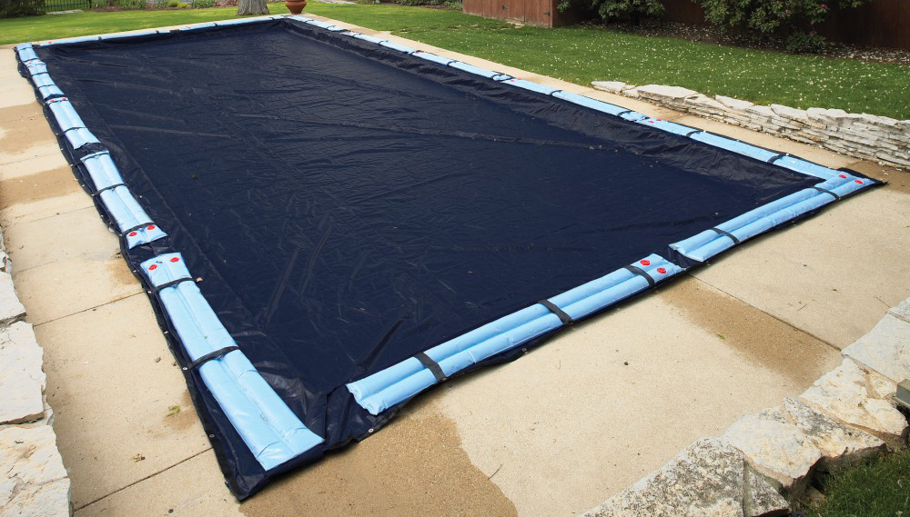 17' x 29' Winter Cover for 12' x 24' Rectangle Pool 8 Yr. Blue