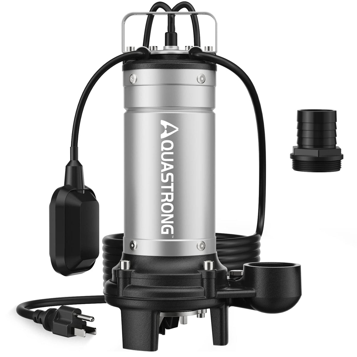 SWG075CA 1 HP 115V Sewage Grinder Pump Stainless Steel, 3962 GPH