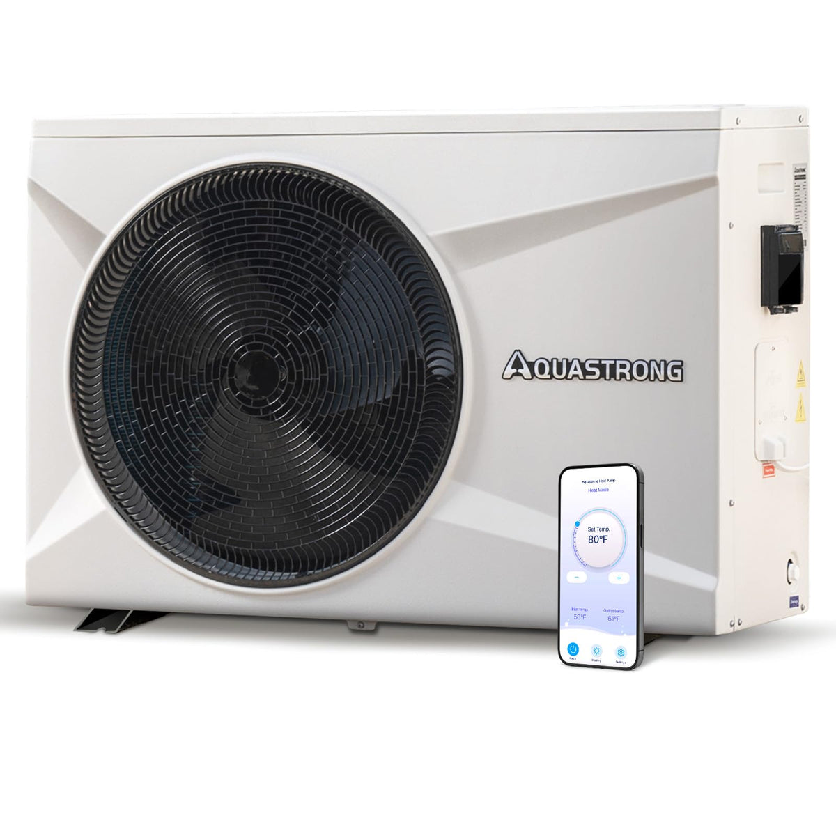 HEX022 22,000 BTU Heat Pump For 7,000 Gallons Pools 120V