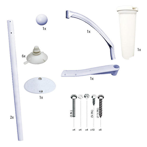 Majestic Step 8000 Replacement Handrail and Deck Mount Kit