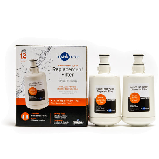 InSinkErator F-201R Instant Hot Water Dispenser Replacement Filter Cartridge (2-Pack)