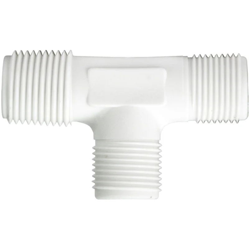 JACO 75-6-6-P Polypropylene Male Run Tee 3/8 OD Tube x 3/8 MPT