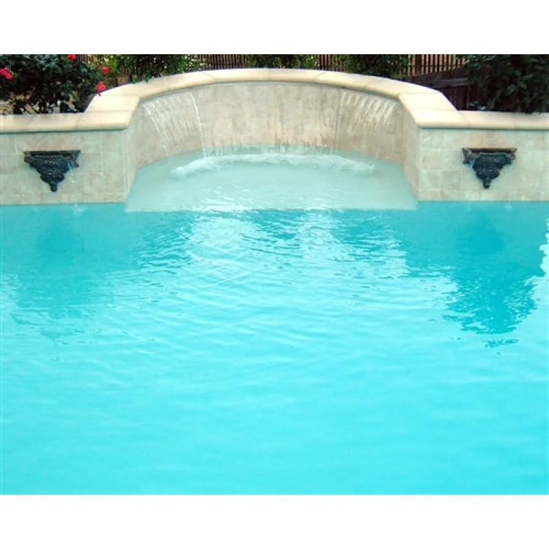 Jandy Super Radius Extended Lip 4' Sheer Descent Waterfall 1404C - Clear Lip