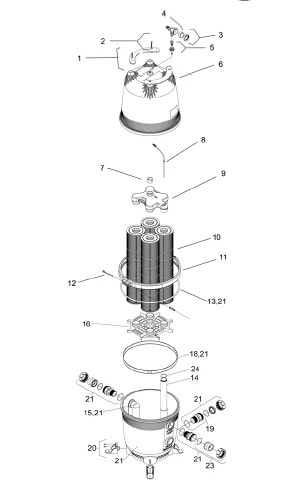 JANDY TANK BOTTOM ASSEMBLY | R0465400