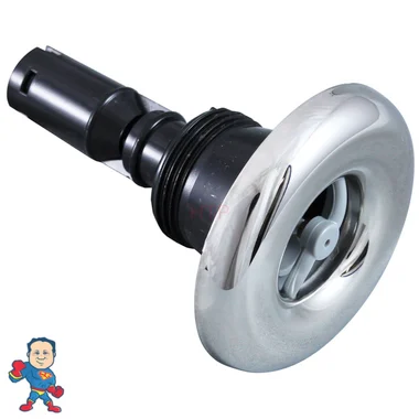 Jet Internal, Rising Dragon, Threaded, Quantum, 2-1/2″ face diameter, Roto, Stainless Steel, Gray