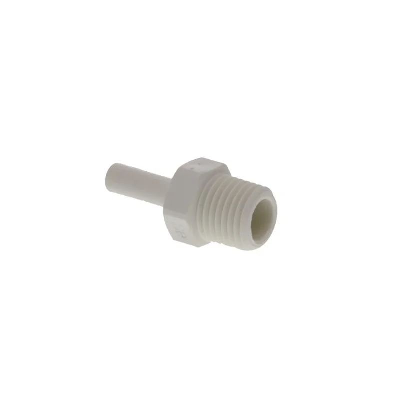 John Guest Stem Adapter Polypro- 1/4 x 1/4 NPTF