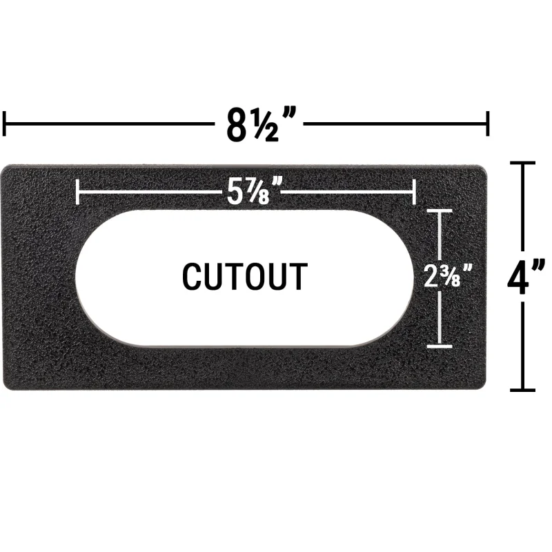 Keypad Adapter/Trim Plate - 5" x 2" Cutout