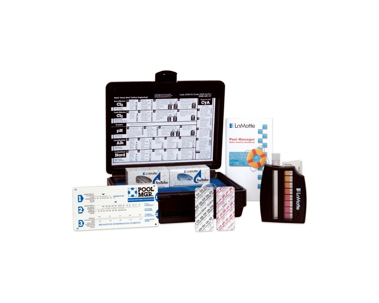 Lamotte 3368-NJ Pool Manager Test Kit, Chlorine 0.5 to 10.0