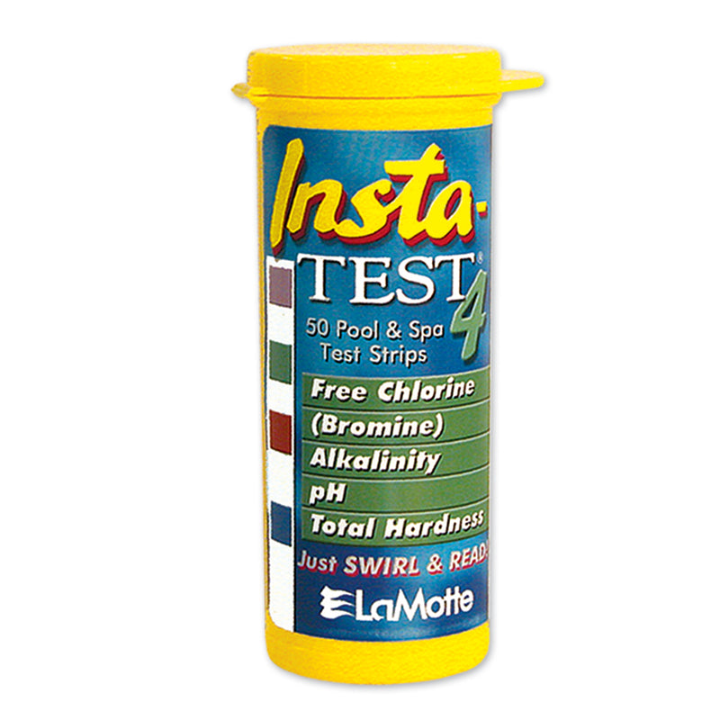 LaMotte INSTA-TEST 4 Strips - Chlorine, Bromine, pH, Alkalinity, Hardness