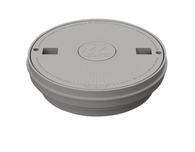 Waterway Reversible Round Skimmer Lid Assembly in Gray - Part 540-7807WWWaterway Reversible Round Skimmer Lid Assembly in Gray - Part 540-7807WW