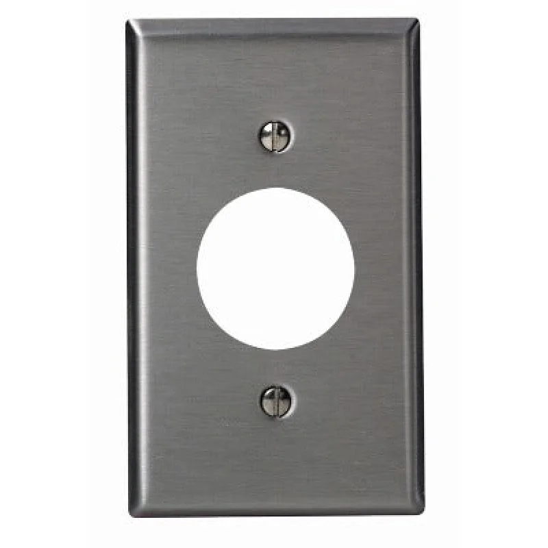 Leviton 005-84004-040 Single Outlet Wall Plate Steel
