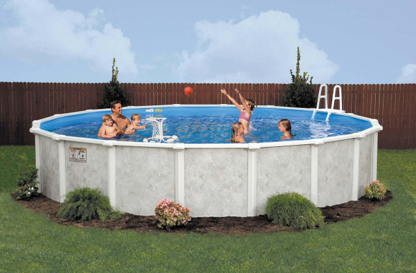Lomart Grey Mist Above Ground Pool Package