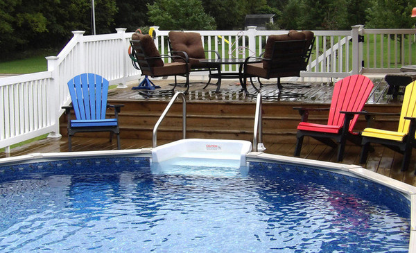 Lomart Whispering Wind 52" Deep In-Step Above Ground Pool Package
