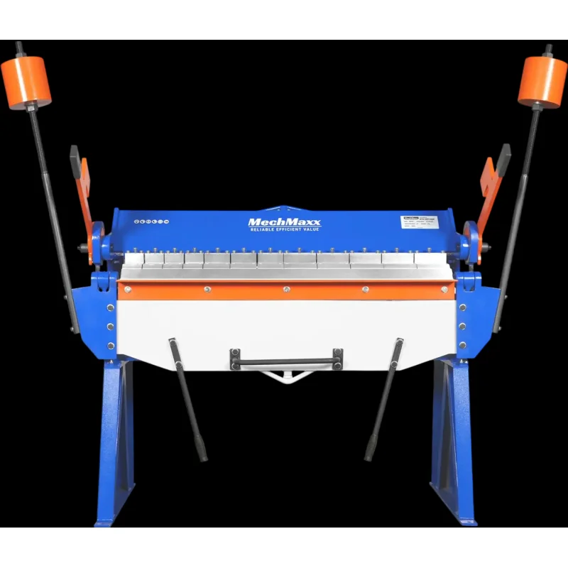 MechMaxx PB4812 Pan and Box Brake 48" Manual Heavy Duty 12 Gauge Mild Steel 135 Bending Angle Individual Bending Fingers New