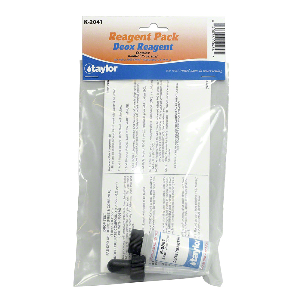 Taylor Monopersulfate Interfence Remover Reagent Pack for 2000 Series - .75 Oz. - K-2041
