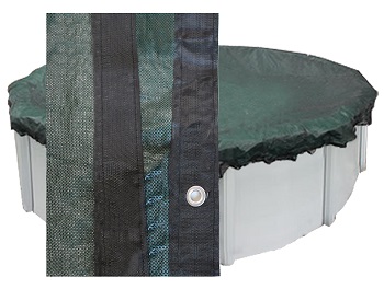 15' x 23' PoolTux Mesh Cover for 12' x 20' Oval Pool - Green