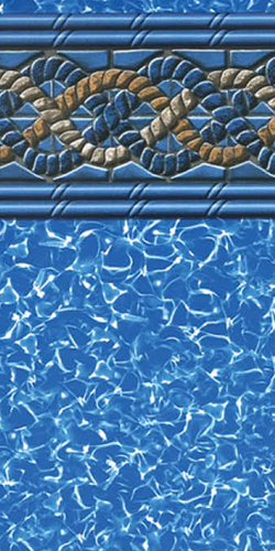 Swimline 11'x25' Oval Mystri Gold 52" Unibead 25GA Liner