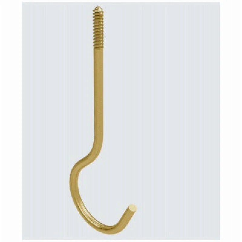 National Mfg N275-214 Brass Ceiling Hook 6 in 5 Pack