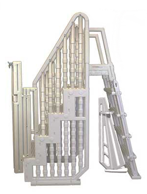 Walk-In Step with In-Pool Ladder