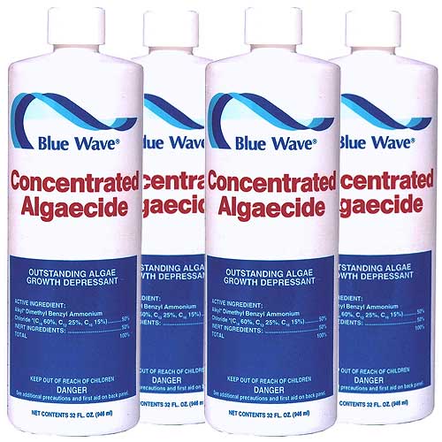 Blue Wave Concentrated Algaecide (50% Quat) 4 x 1qts (NY105-4)