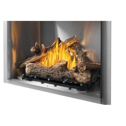 Napoleon Oak Log Kit, Charcoal for Riverside 42 Outdoor Gas Fireplace (New RSS Model Only) | OLKRS42
