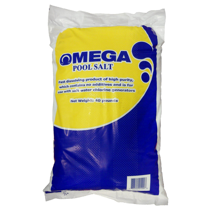 Omega TX1040 40 lb Granular Pool Salt - Fast Dissolving