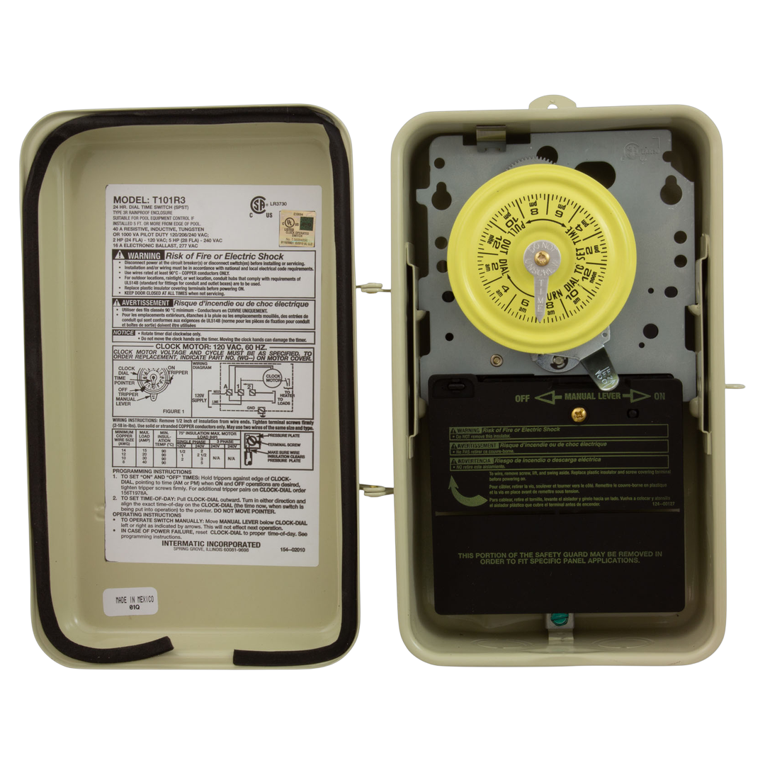 Intermatic T101R3 120V Mechanical Time Switch