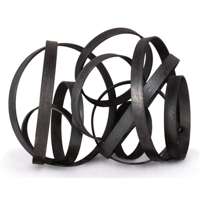 The Outdoor Plus Steel Hoops Fire Pit Ornament, 24" | OPT-STHP24