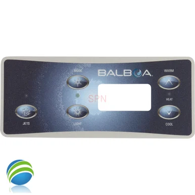 Overlay Sticker, Balboa VL701S and Serial Standard, 5 Button, 1 Jet No Blower