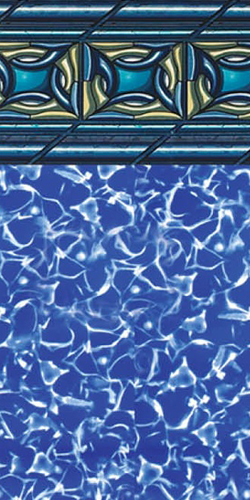Swimline 12'x24' Oval Pacific Diamond 54" Uni-Bead 25GA Liner