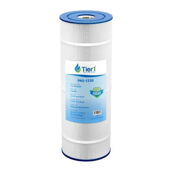Tier1 Pool Filter for PacFab PFAB100 -Washable Trilobal Dirt-Lock Pleats