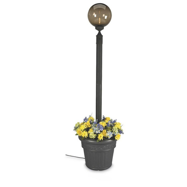 Bronze Globe Planter Lamp