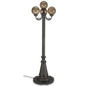 Four Globe Bronze Patio Lamp